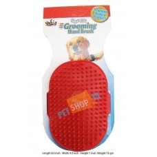 Super Dog Hand Brush Red